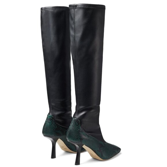 JIMMY CHOO Myka 85mm Leather Boot - Picture 7 of 17